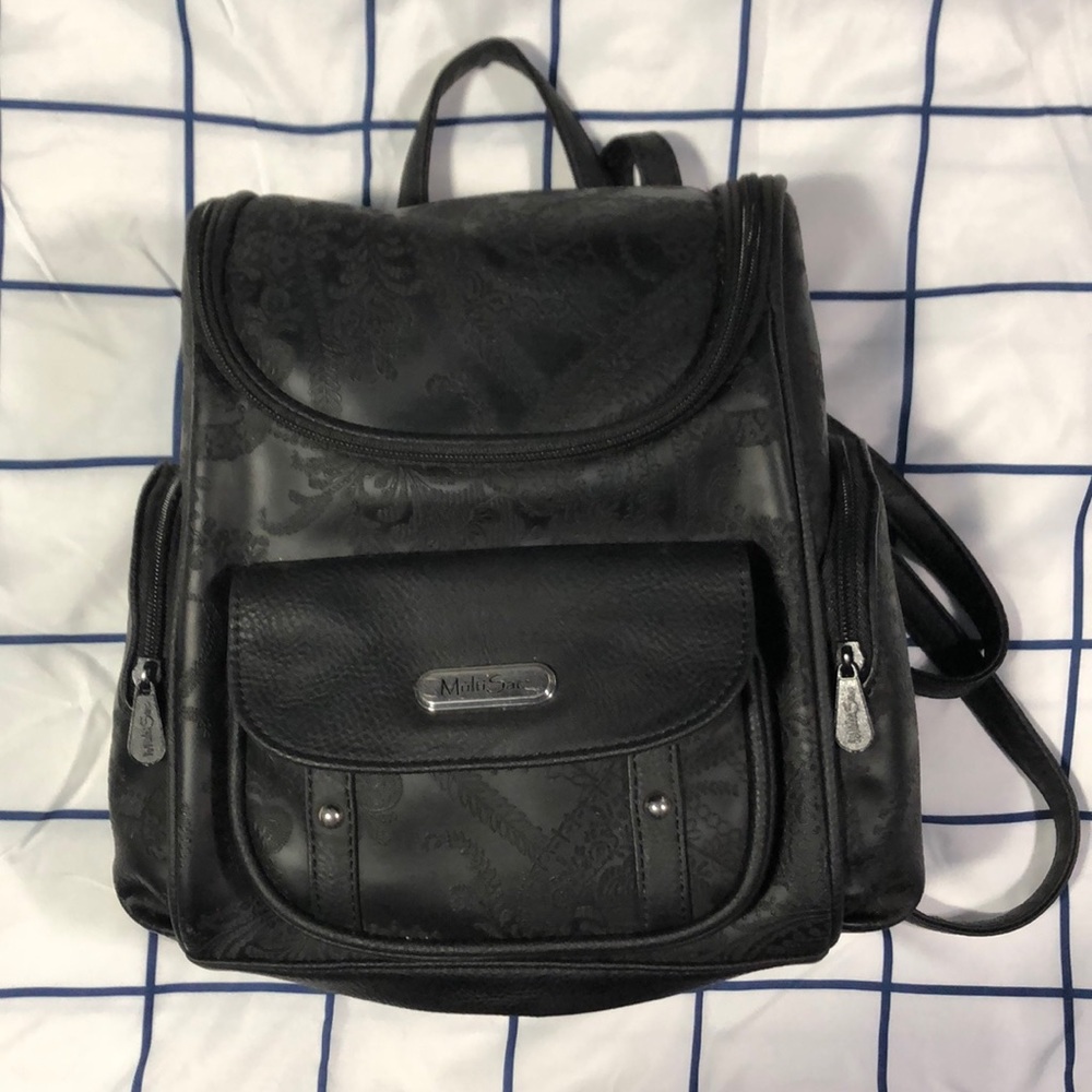 Black Paisley Backpack